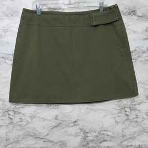 Lerner New York & Co New York Khakis Army Green Mini Skirt Size 14